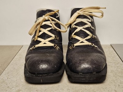 Alfa Vulc Vintage Cross Country Ski Boots EU 36 Leather 3-Pin Nordic Norway