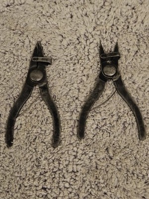 Vintage Waldes Truarc Snap Ring Pliers No 1 & No 2 USA Retaining Ring Tool Set