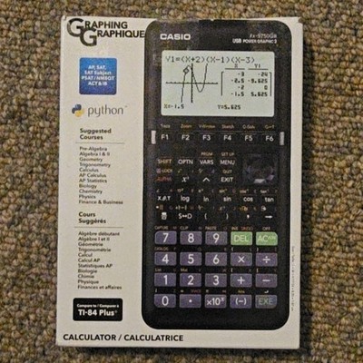 Casio graphing calculator fx-9750giii with python cover sleeve