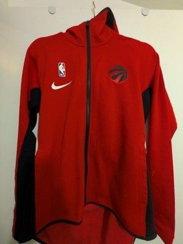Nike Red Toronto Raptors Showtime Raglan Performance - Full-Zip Hoodie Women Med