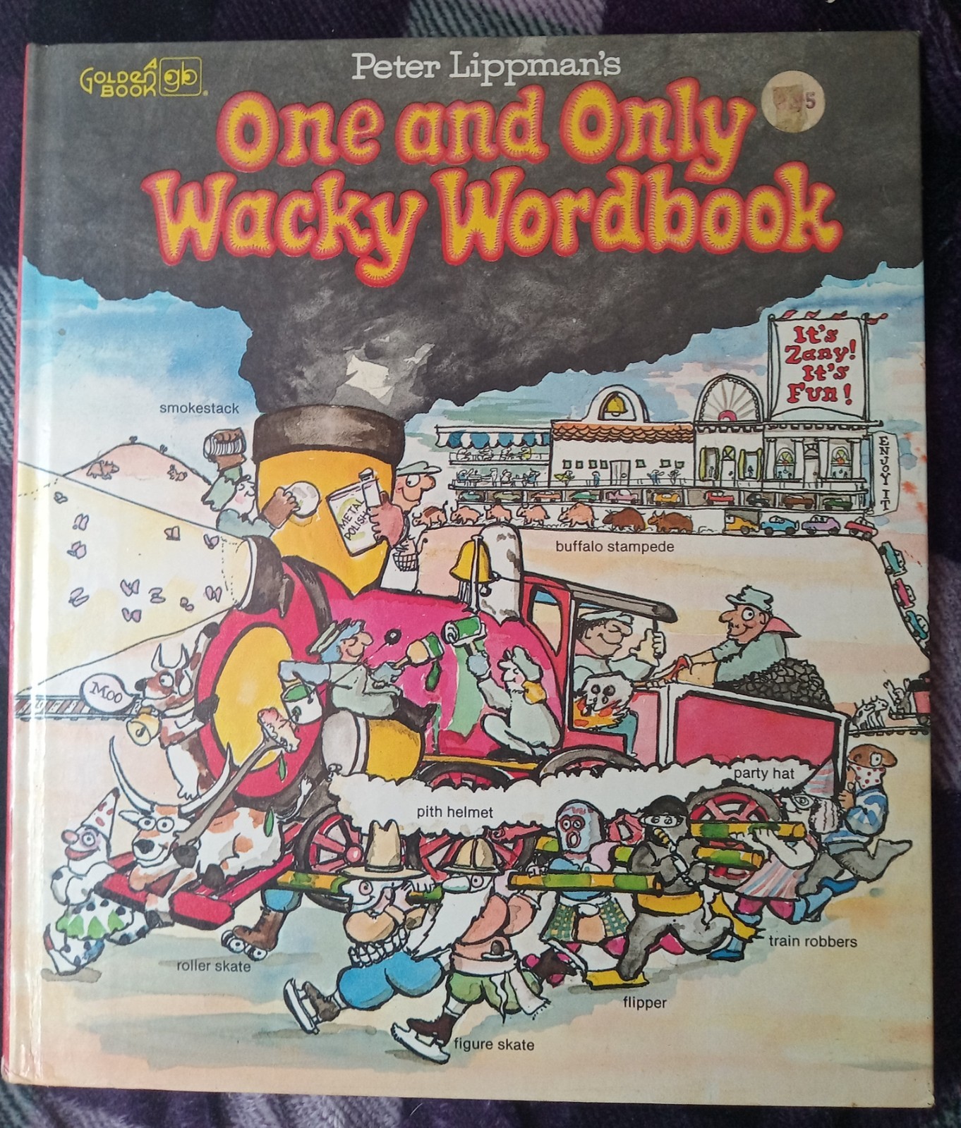 Vintage 1979 Peter Lippmans One and Only Wacky Wordbook Golden Press HC 1st ED