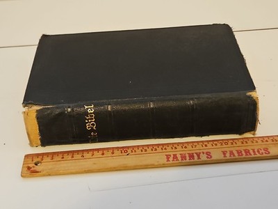 Antique Die Bibel German Holy Bible Gothic Script Old & New Testaments Vintage