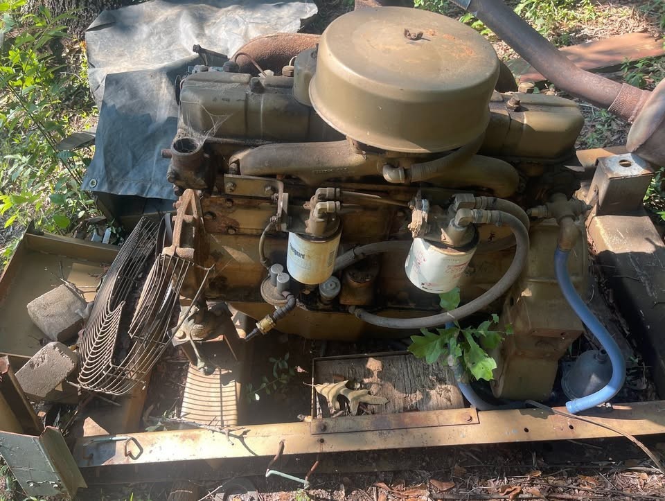 1977 White Hercules 4Cylinder Diesel Engine Inline Power Unit Core Parts 2-17-77