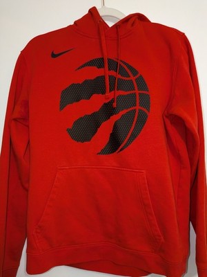 Nike Toronto Raptors Men's Size M Red Hoodie Sweatshirt FREE SHIP