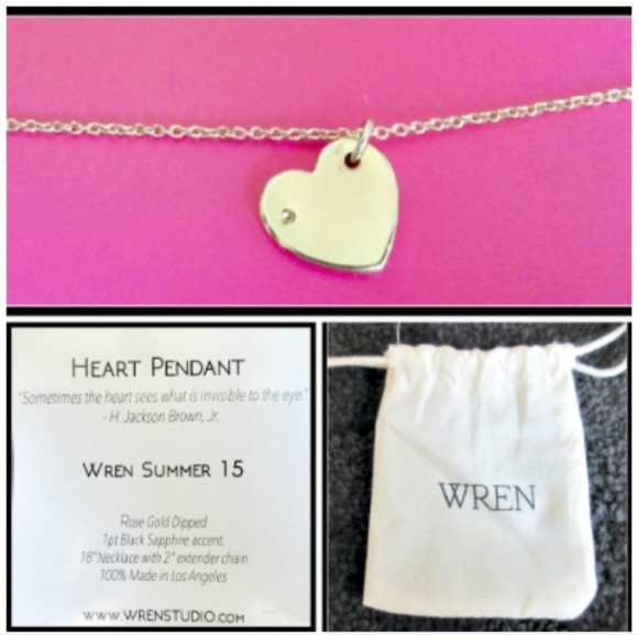 WREN "Summer 15" heart pendant