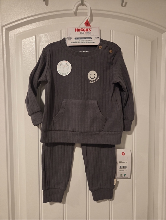 NWT Huggies Love & Hugs Organic Cotton Ribbed Set (Multiple Sizes)