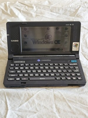Casio Cassiopeia A-11 4MB Windows CE Handheld PDA Pocket Computer TESTED Working