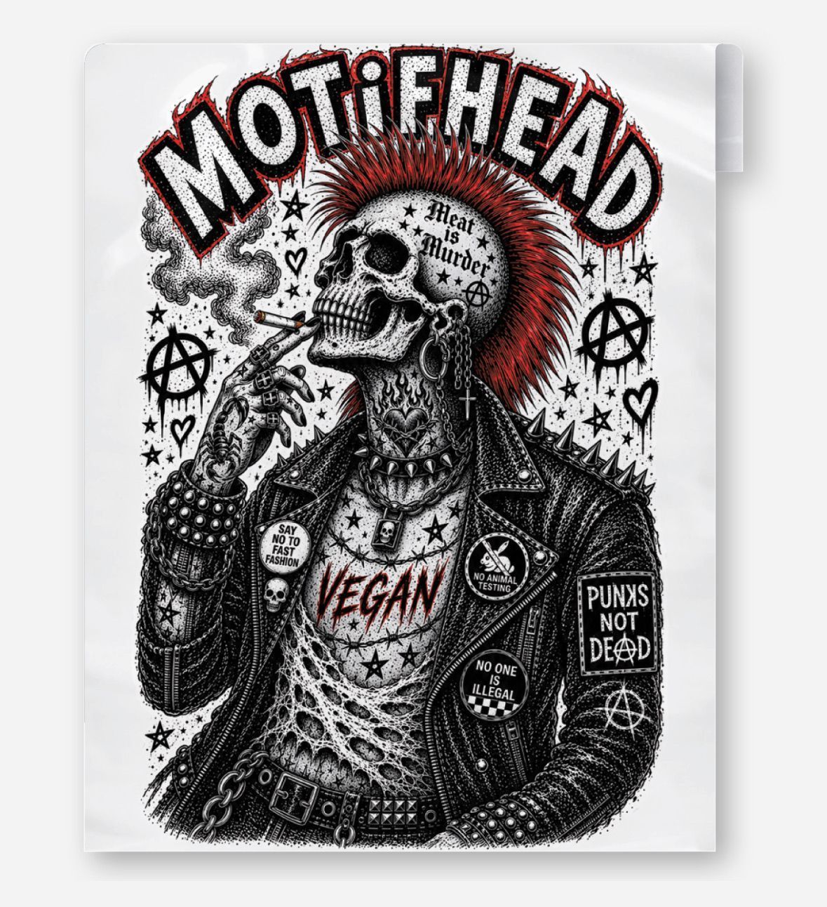Motifhead Double Sided Merch Bags (Poly Mailer 10X13)
