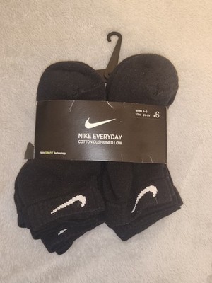 Nike Socks 6 Pair Size SMALL WMN 4-6 YTH 3Y-5Y *FREE SHIP*