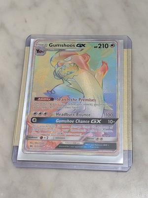 Gumshoos GX 157/149 Rainbow Rare Sun & Moon Pokemon TCG Like New